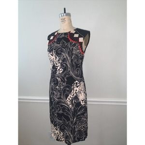 Nicole Miller Artelier Sheath Dress #006082, Sz S, Cheetah/Jungle Print